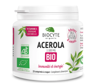  Biocyte Acerola Bio Допомагає зменшити втому та стимулює роботу імунної системи 20 капсул